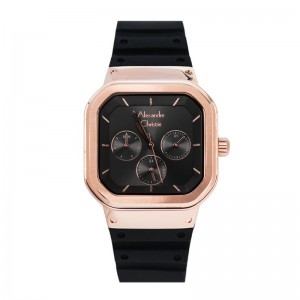 Alexandre Christie AC 2811 Rosegold Black Steel SSBFRRGBA